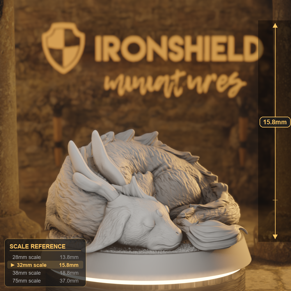 Baby Bambelin 1 Fey DnD miniature 3D printed resin tabletop RPG figure