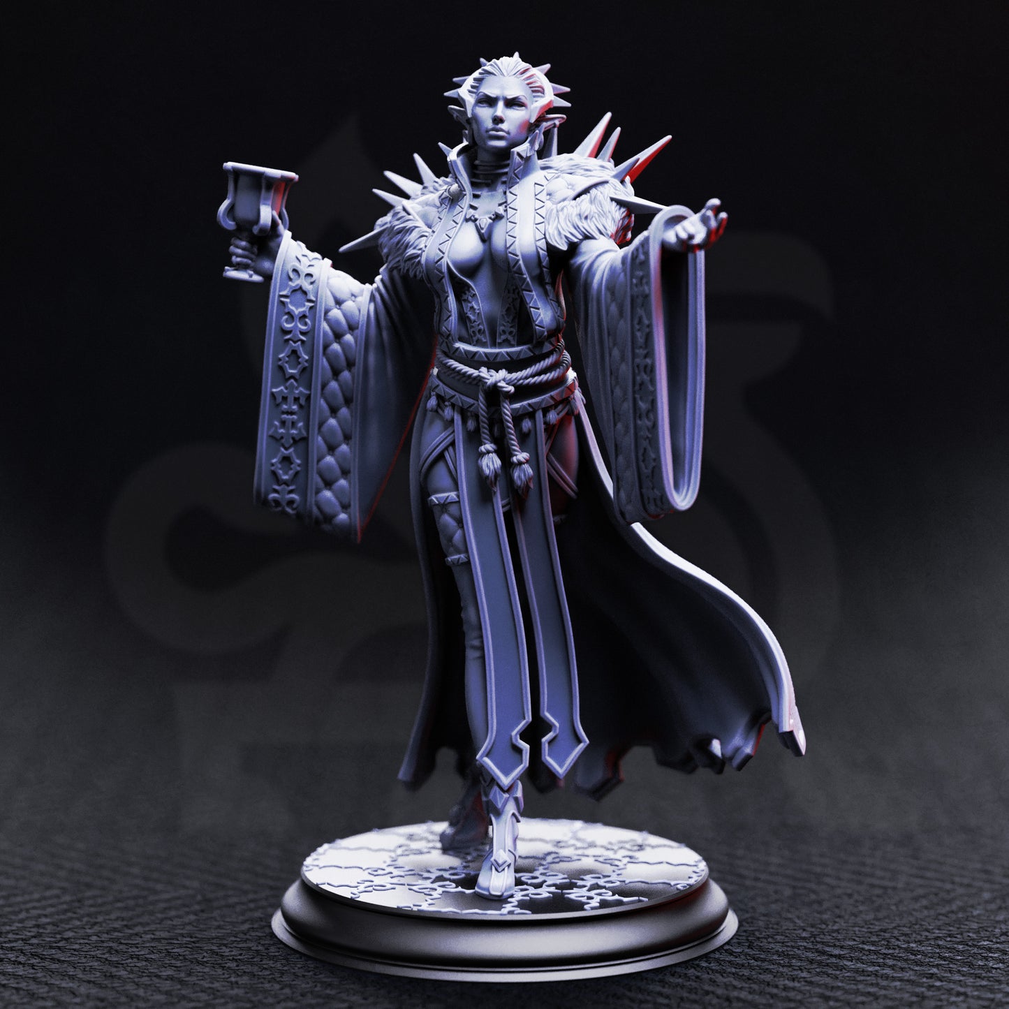 Baronne Noctra – Vampire Noble Drow Sorcière Sang-Vin