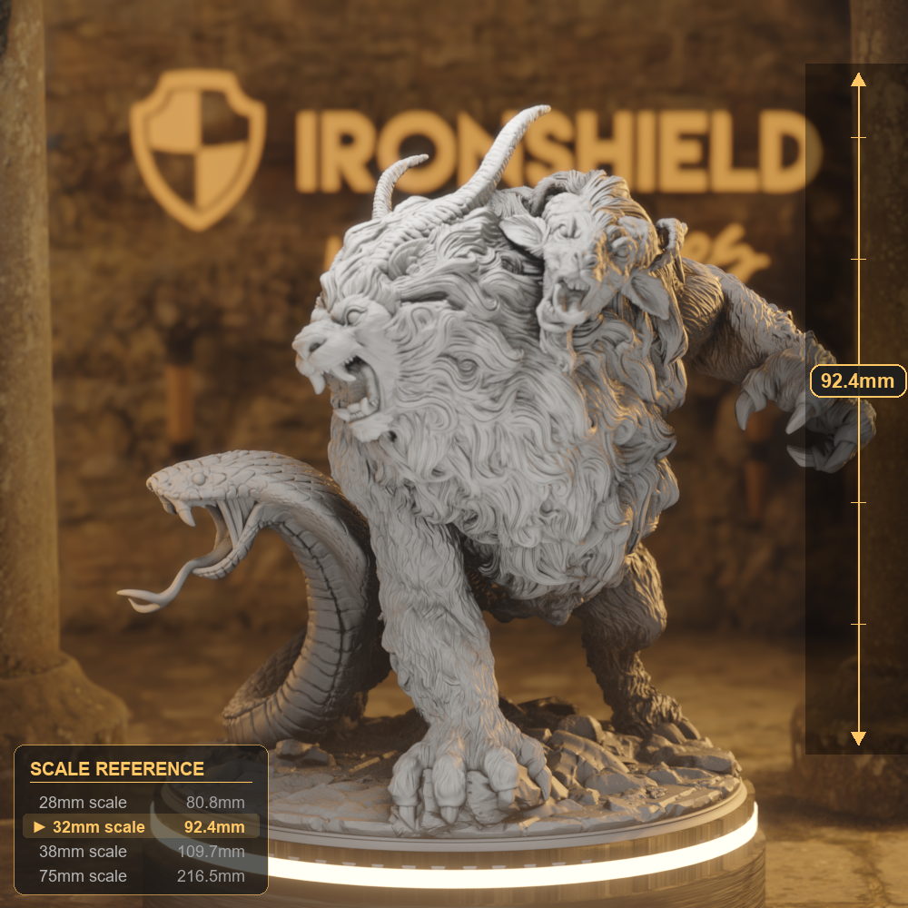 Capricalion Monstrosity DnD miniature 3D printed resin tabletop RPG figure