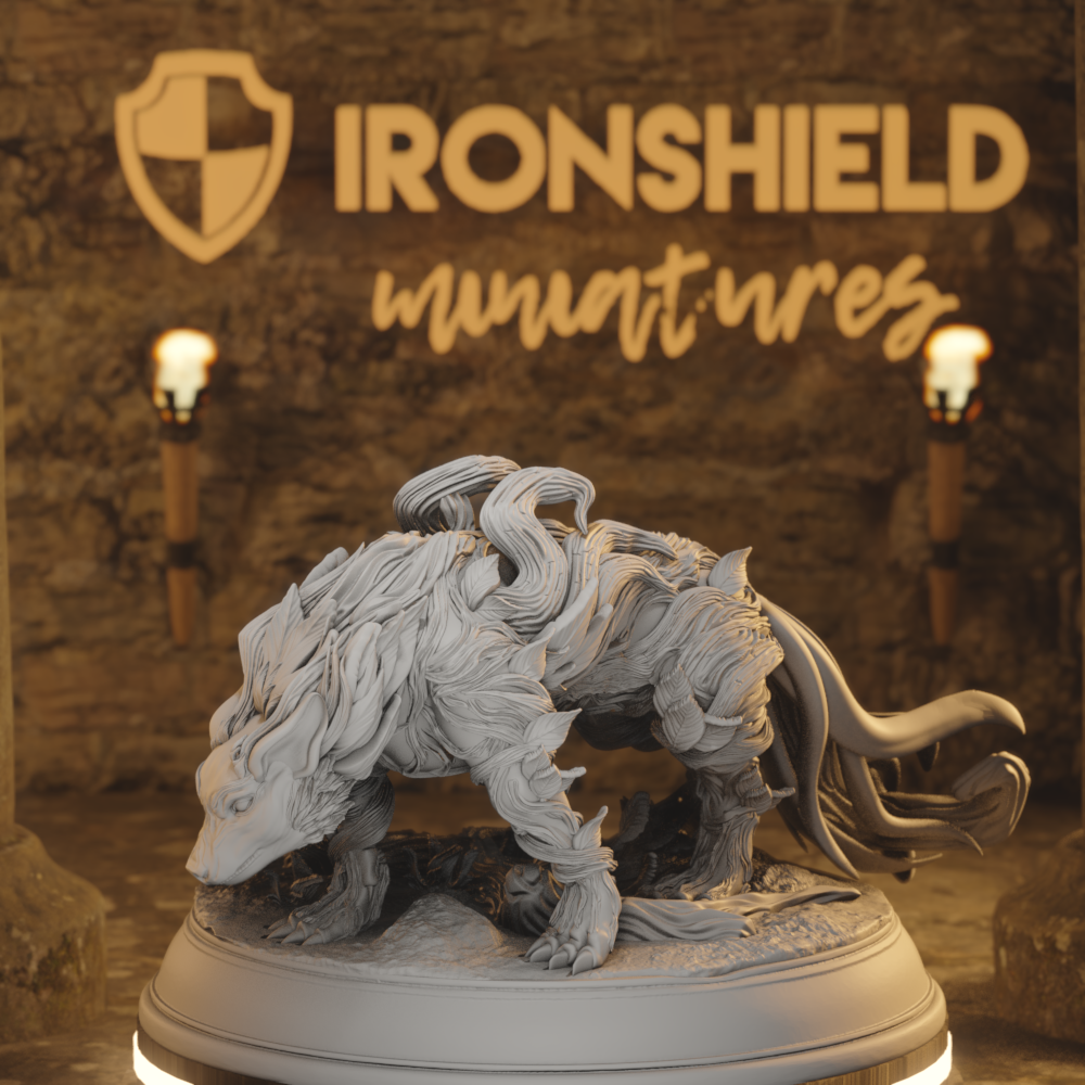 Fey Touched Hound Monster Beast - Caryd