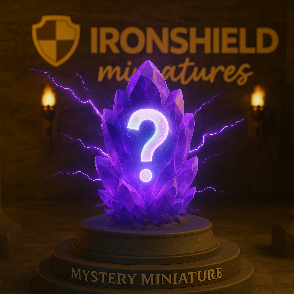 Mystery Mini – Champion's Tribute dark lord undead knight fighter 3D printed miniature with ornate armor and legendary sword