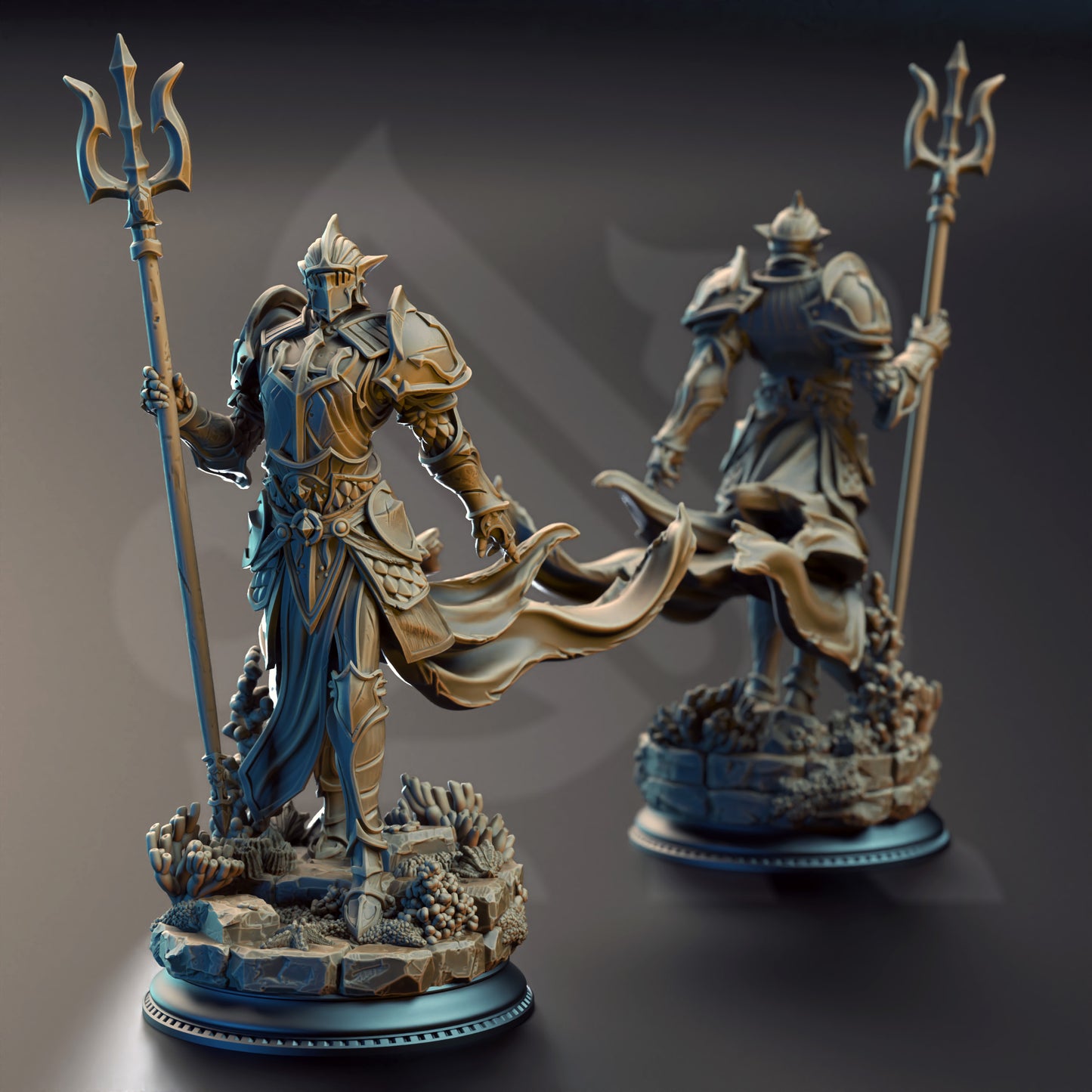 Cylantros Azurius – Knight Paladin with Trident Plate Warrior