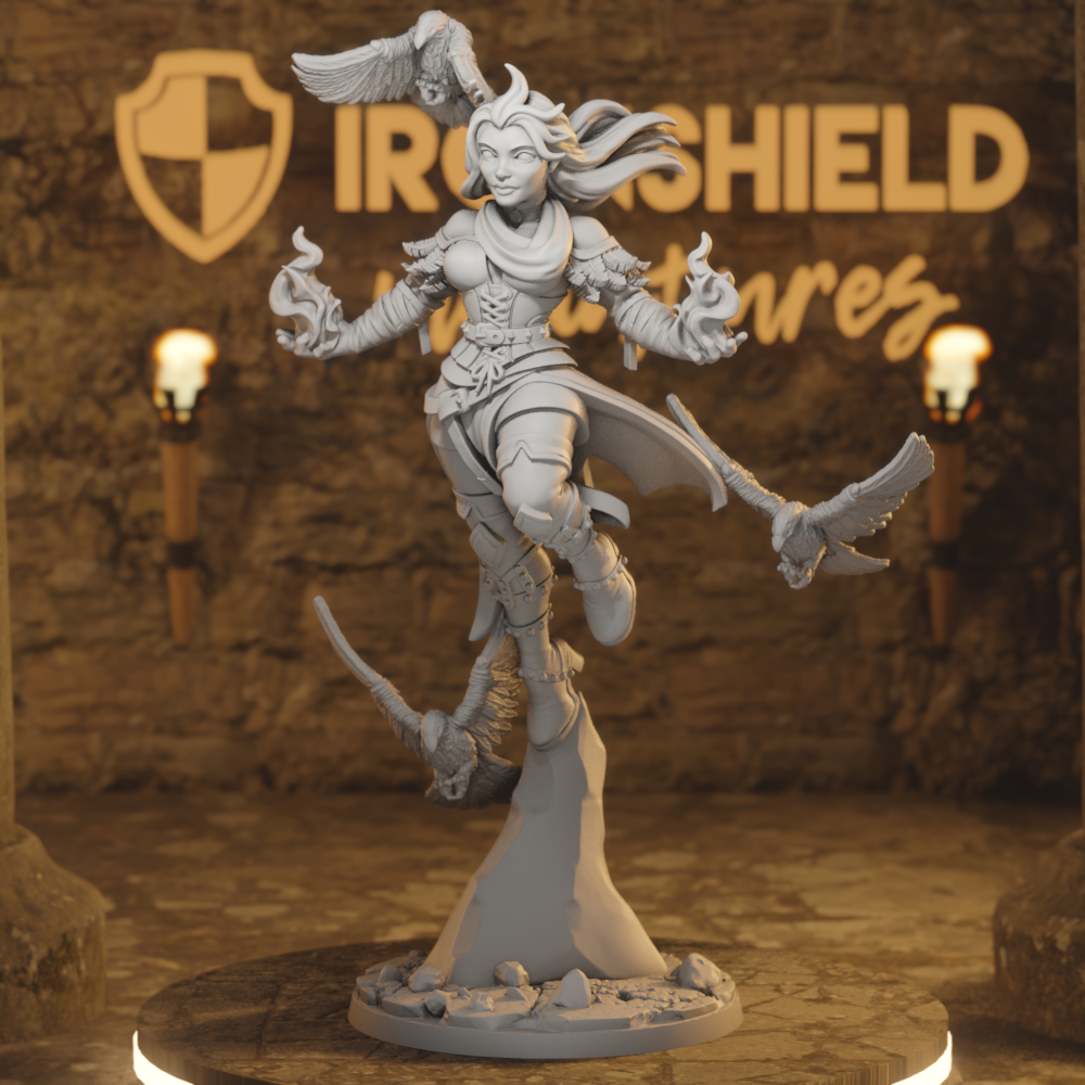 Genevieve Female Druid Bird Charmer Shaman