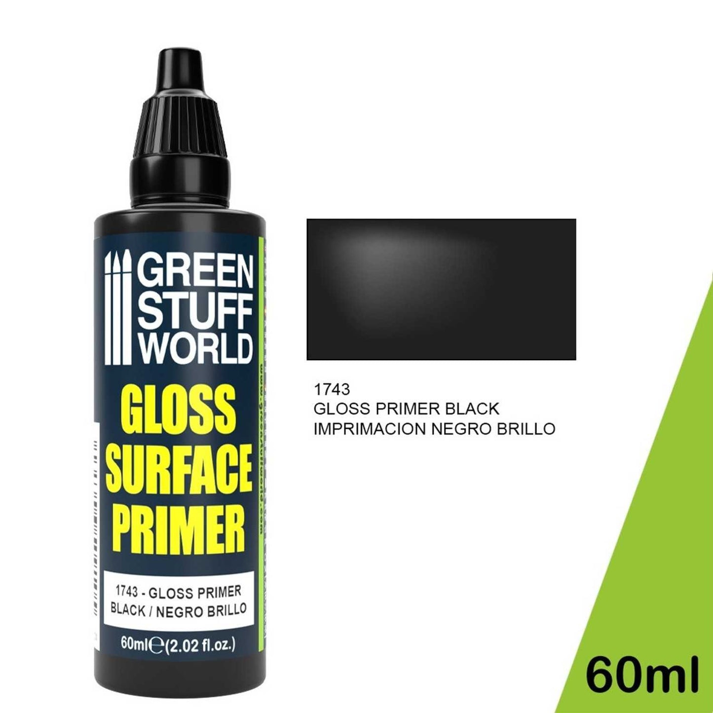 Green Stuff World GLOSS SURFACE PRIMER BLACK 60ml - view 2
