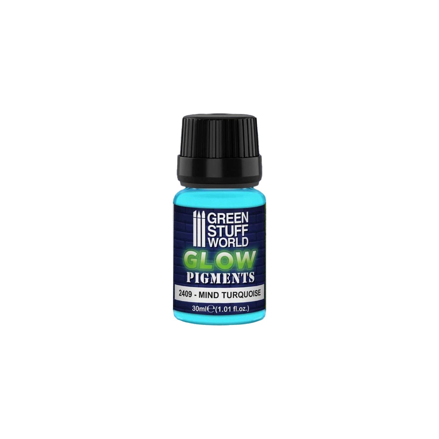 Green Stuff World Glow in the Dark Pigment Mind Turquoise 30ml - view 3