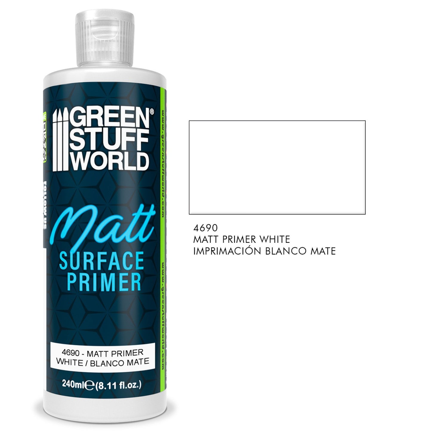 Green Stuff World Matt Surface Primer White 240ml - view 2