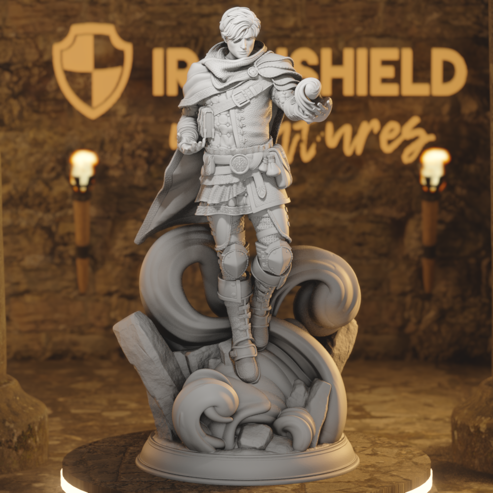 Human Psionic – Henry Dannis Figur 12k + Base Print 3D RPG Miniatur Geschenkidee Mini | Dungeons & Dragons | Tabletop | DM Stash