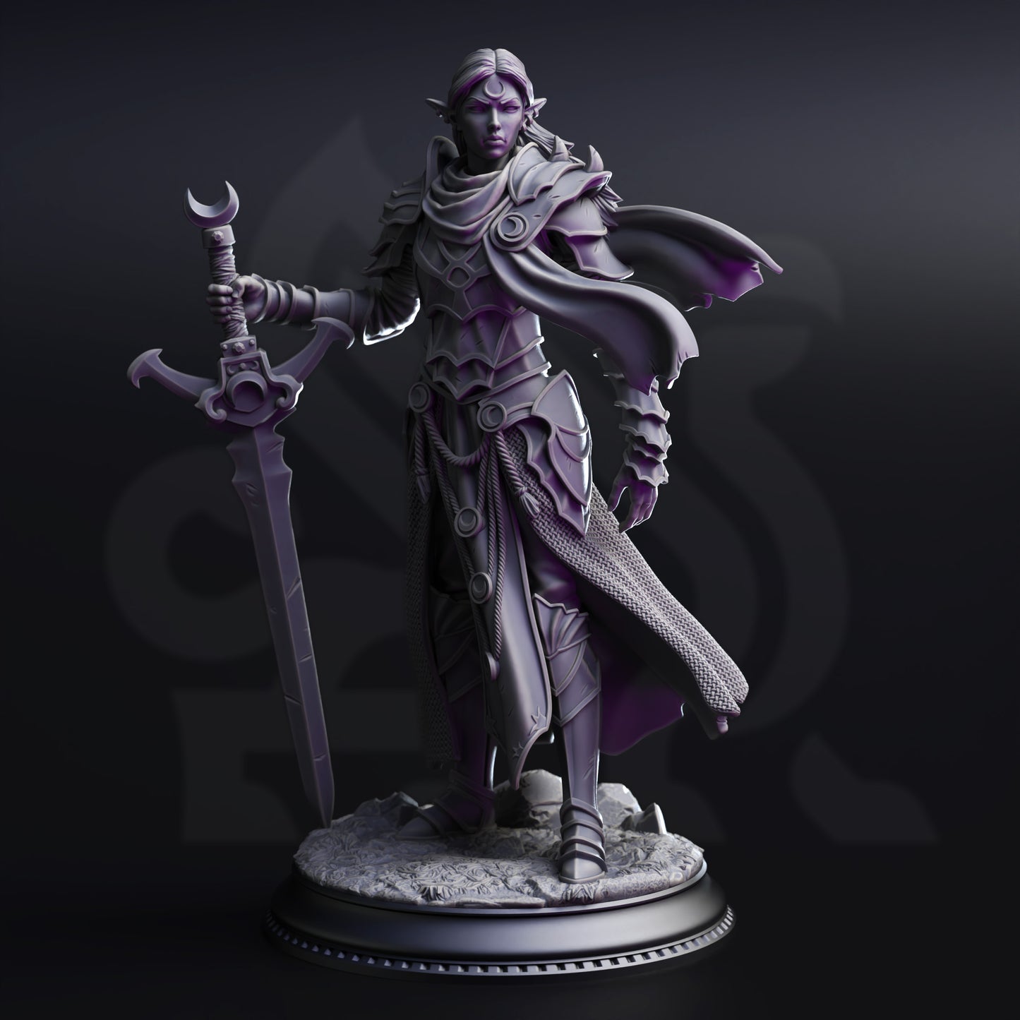 Ilnia – Drow Elven Paladin Blade of the Underdark