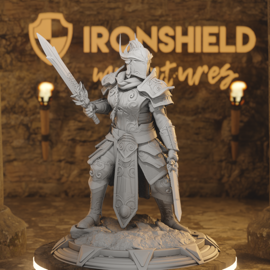 Avantgarde, weibliche Hochelfe, Paladin, Ritter