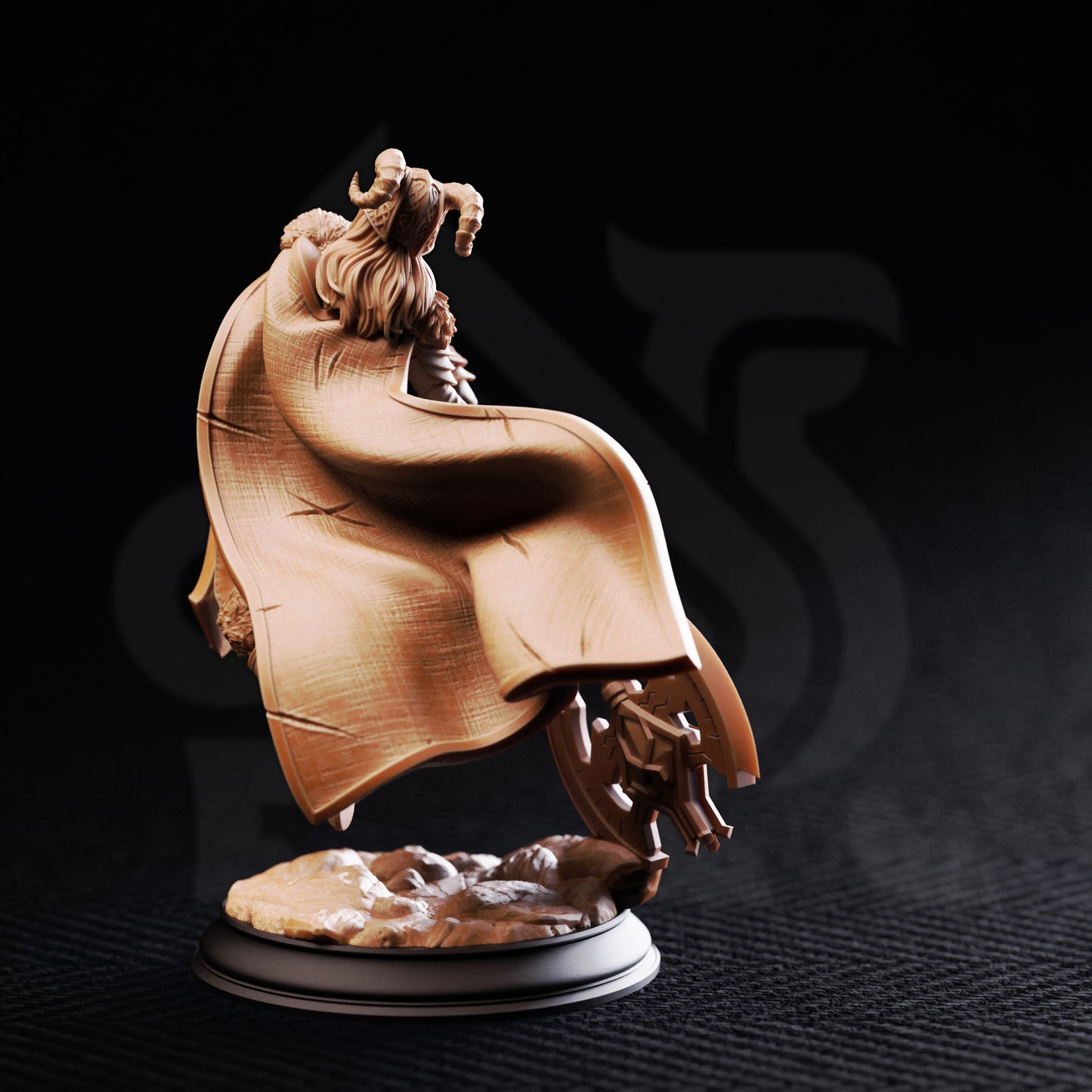 Lotte - Maiden Human Trickster Barbarian 3D printed miniature detail view tabletop RPG