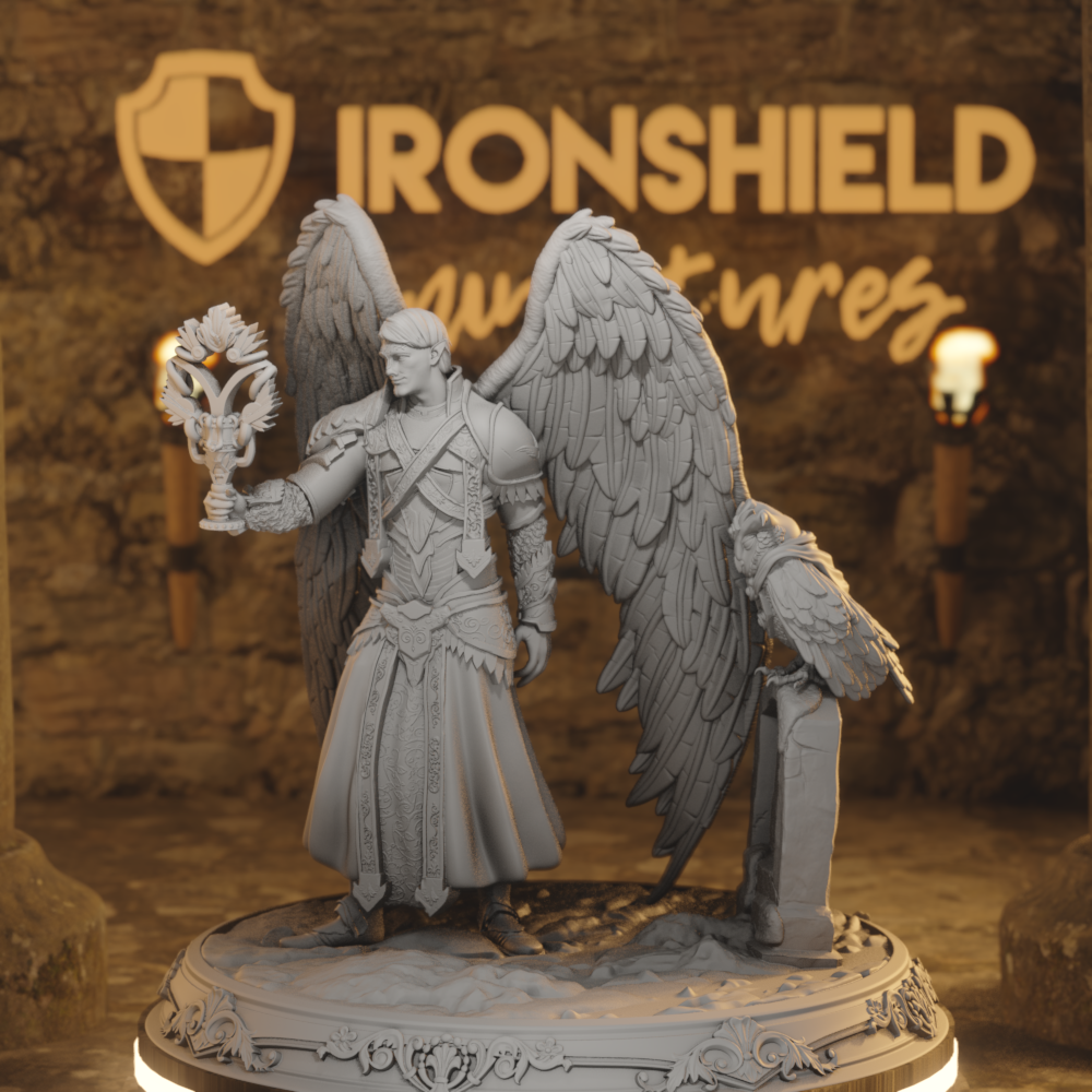 Namneri Elf Cleric Divine Angel and Owl