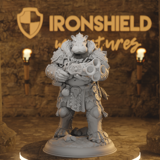 Drachenjäger – Olamize Beastfolk Hippo Gun Badass