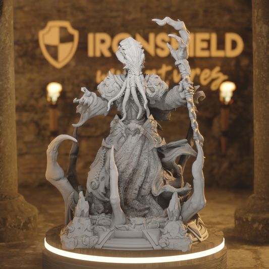 Psy Flayer Shape Shifter - Elthakar Seeungeheuer Figur mit Sockeldruck 3D 12k Miniatur Geschenkidee Mini Dungeons & Dragons Tabletop DM Stash