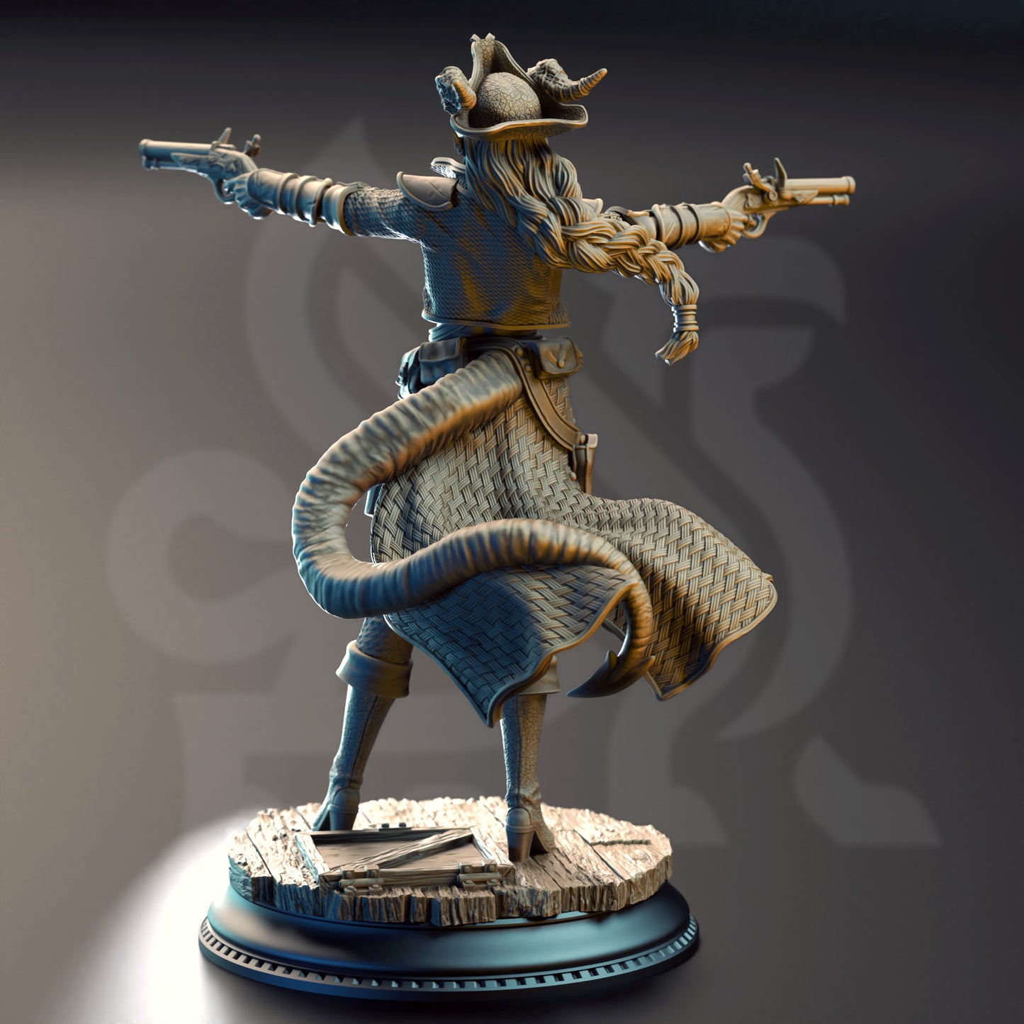 Trixie Kelpie – Tiefling Gunslinger Pirate with Pistols