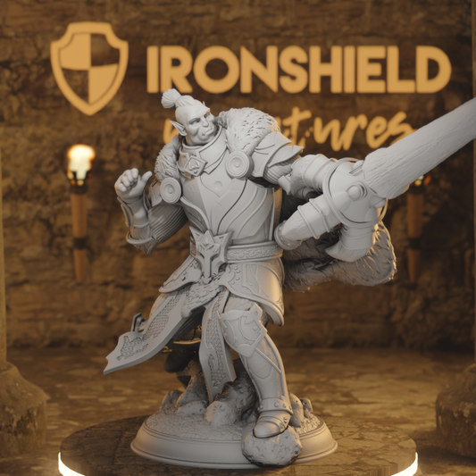 Orc de Vastergotten Grand Chevalier Lancier Barbare