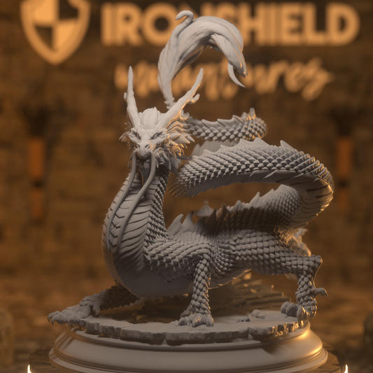 Shinkoryu - Dragon cramoisi oriental GIGANT