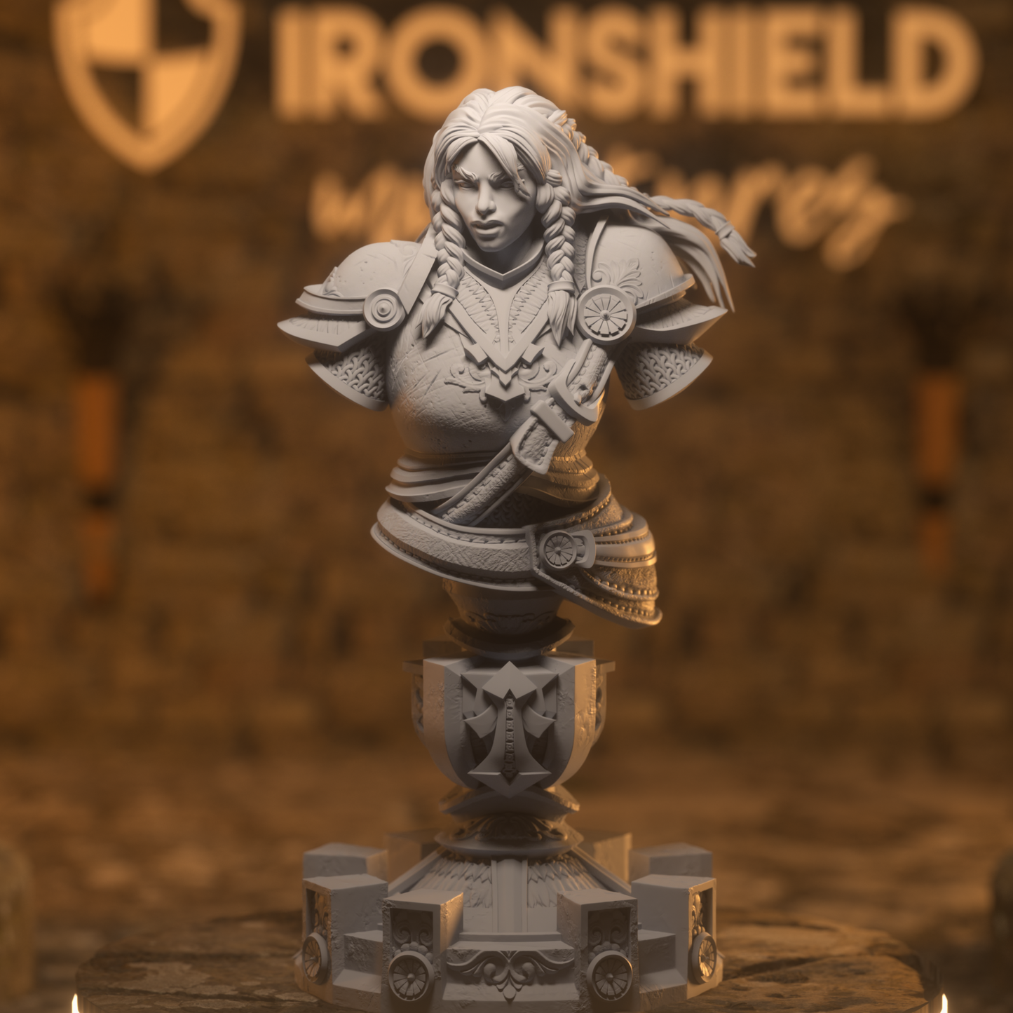 BUST - Jorjie of Hvirna – Veteran Fighter 120mm tall
