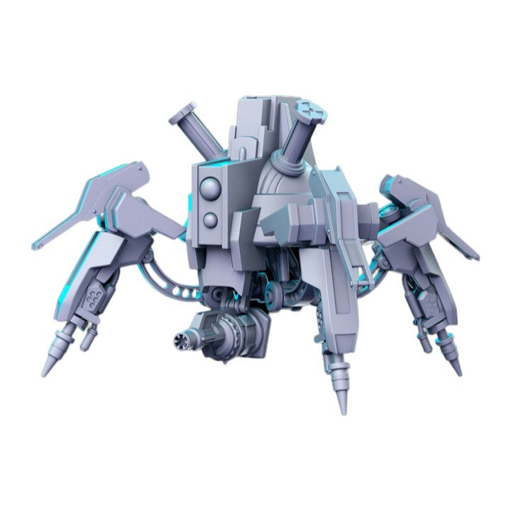 Figurine robot dnd blaster gun, impression 3D, résine 12k, 32 mm, miniatures, figurines mini