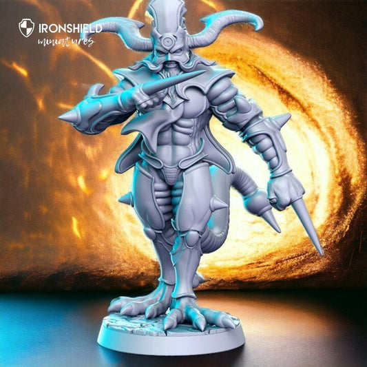 Gongolion böser Dämon Raubtier mit einer Nadel tödlicher Außerirdischer für Dnd Figur Druck 3D Harz 12k 32mm Miniaturen Figuren Mini