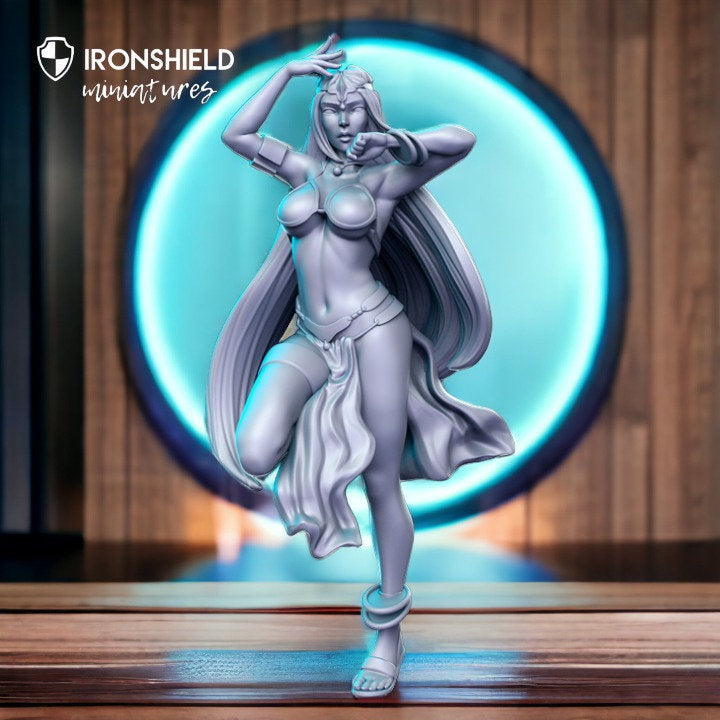 Zwillingszauberin Elfe Prinzessin Orakel Frau für Dnd Figur Druck 3D Harz 12k 32mm Miniaturen Figuren Mini