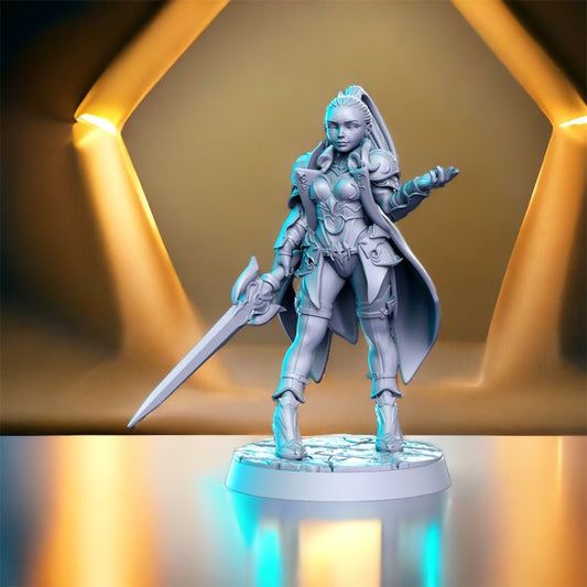 Ainara Wachoffizier Dnd Figur Druck 3D Harz 12k 32mm Miniaturen Figuren Mini