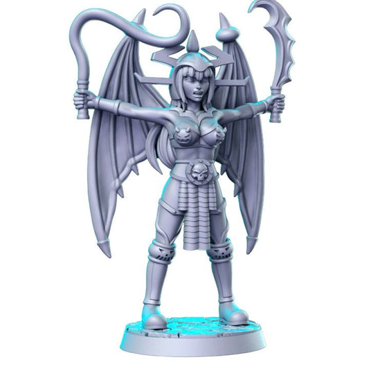 Gargoyle mit Flügeln Dnd Figur Druck 3D Harz 12k 32mm Miniaturen Figuren Mini