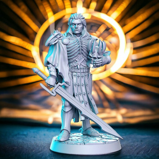 Arnodin Elfen-Todesritter-Anführer für Dnd-Figur Druck 3D-Harz 12k 32mm Miniaturfiguren Mini