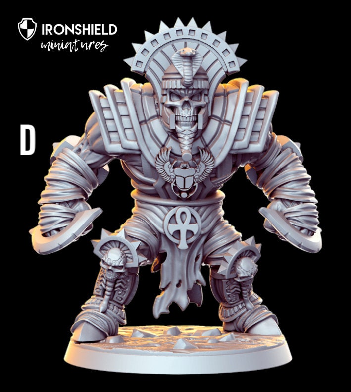 Mummy - Egyptian God's bundle undead warriors detailed mini for dnd figure print 3d resin 12k 32mm miniatures figures mins
