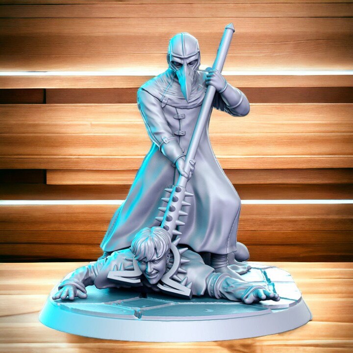 Dr beak torturer raven vandal evil hero for dnd figure print 3d resin 12k 32mm miniatures figures mini