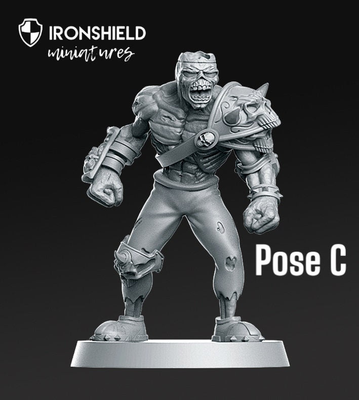 Eternals Zombie Set Krieger Tod Fantasy Football detailreich Mini für Dnd Figur Druck 3D Resin 12k 32mm Miniatur Figuren Mins