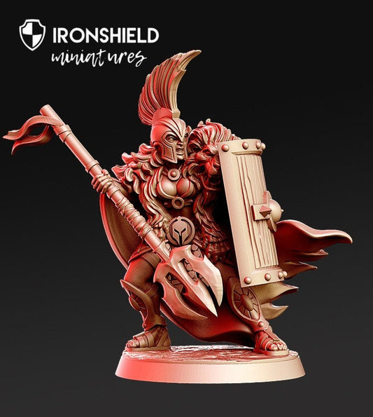 Aris - Gladiateur féminin avec lance Sparta, figurine miniature DND, impression 3D, 12 000 pièces, idée cadeau | Donjons et Dragons | Jeux de table