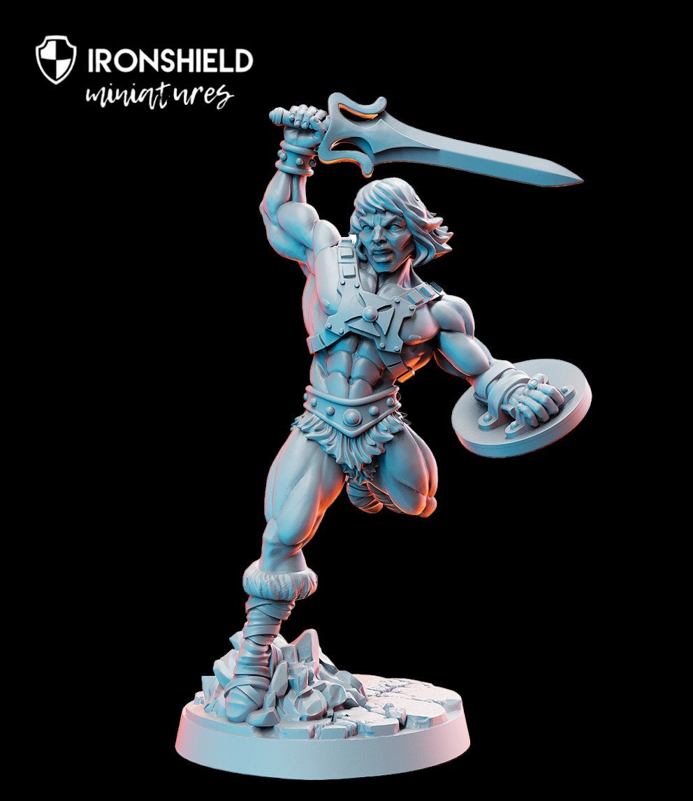 He-Darr Gladiator Warrior Spartan Swordsman mini for dnd figure print 3d 12k miniature miniatures Gift Idea Dungeons and Dragons Tabletop