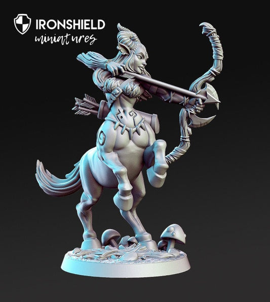Ypponia Weiblicher Zentaur Bogenschütze Waldelfe Kreatur Mini für Dnd Figur Druck 3D Miniatur Miniaturen Geschenkidee Dungeons and Dragons Tabletop