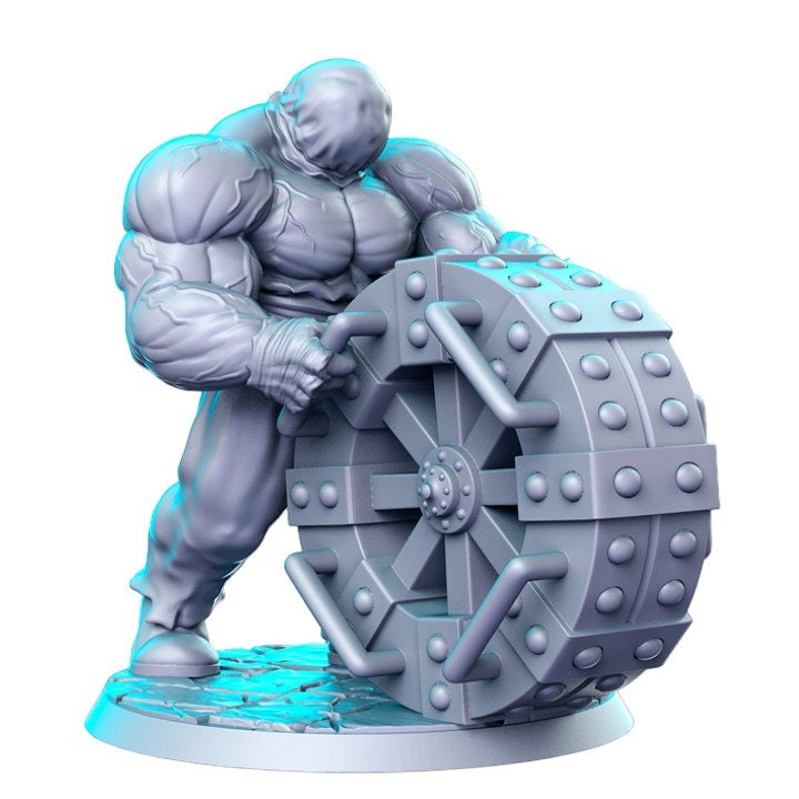 Wheelwielder torturer big muscular colossus kat detailed figure for dnd figure print 3d resin 12k 32mm miniatures figures mini