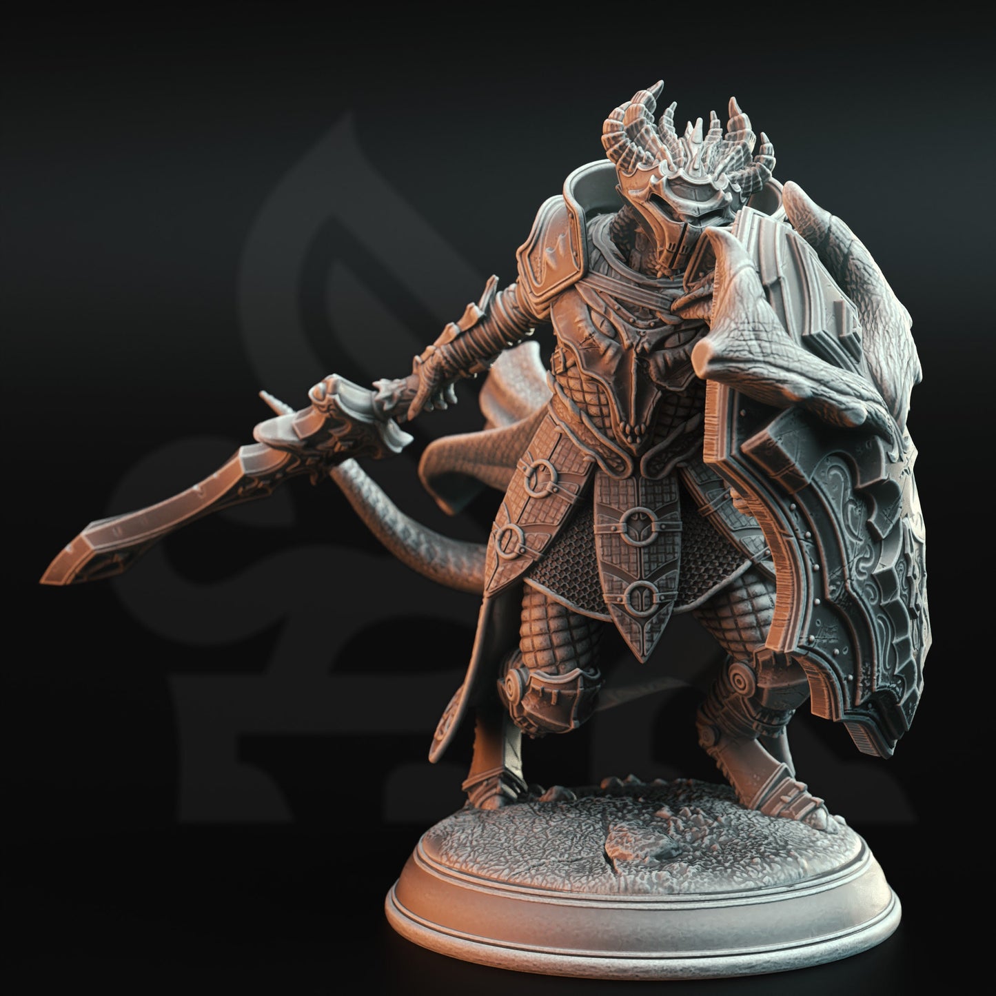 Horakthar Action - Dragon Commander Attacker Sword and Shield