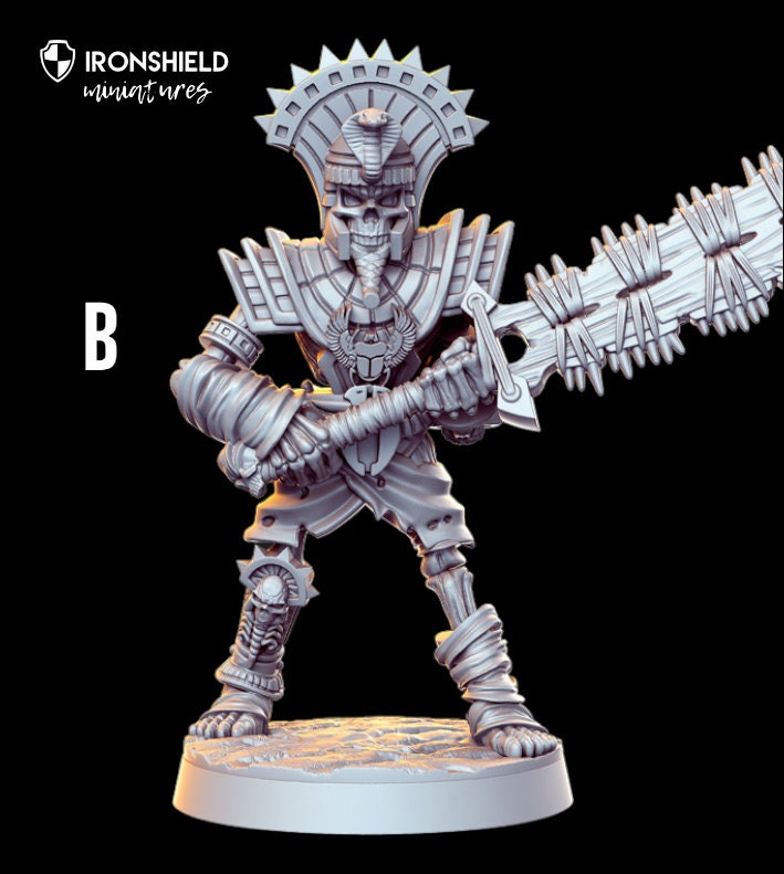 Mummy - Egyptian God's bundle undead warriors detailed mini for dnd figure print 3d resin 12k 32mm miniatures figures mins