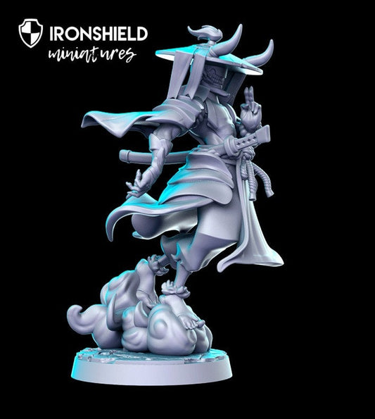Oni Ronin – Dämonensamurai für DND-Figur, 3D-Miniaturdruck | Geschenkidee | Dungeons and Dragons | Tabletop | RN Estudio