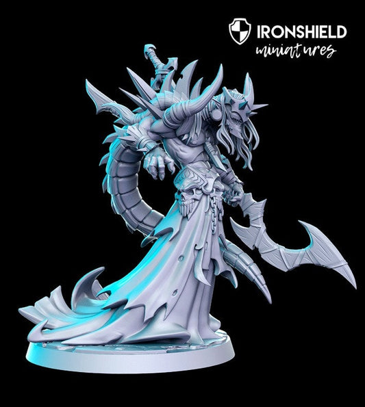 Kujla Nekromant – untoter Dämon für DND-Figur, 3D-Miniaturdruck | Geschenkidee | Dungeons and Dragons | Tabletop | RN Estudio