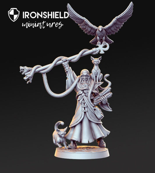 Sethos, ancien dieu égyptien avec animaux, miniature détaillée pour figurine DND, impression 3D, 32 mm, 12 000 figurines, idée cadeau | Donjons et Dragons | Jeux de table