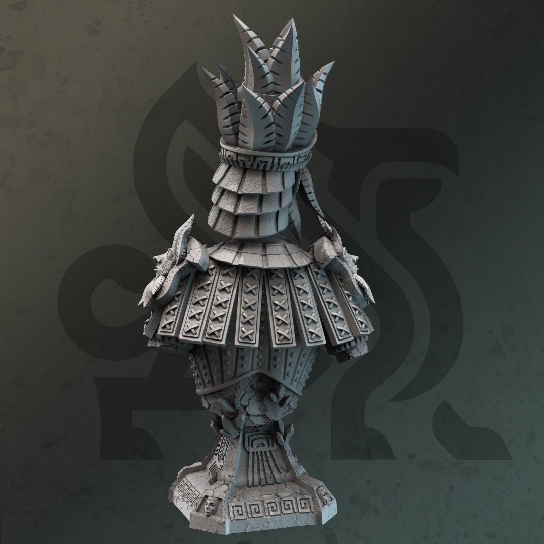 BÜSTE Earth Genasi Geomancer – 120 mm hoch – Ruby Silt Figur Druck 3D 12k Miniatur Geschenkidee | Dungeons and Dragons | Tabletop | DM Stash