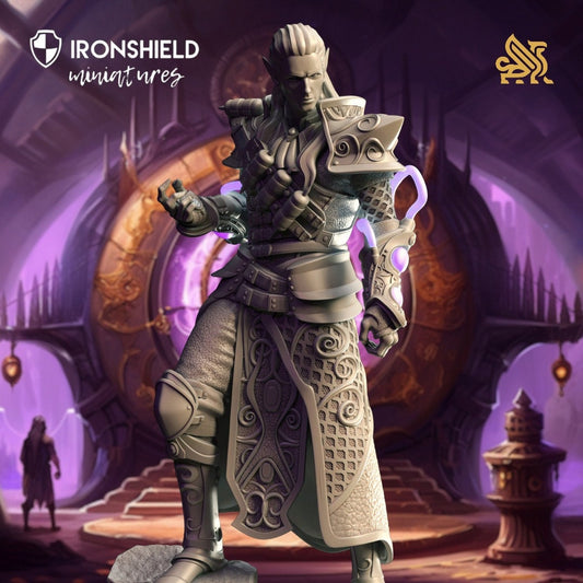 Hochelfen-Kunsthandwerker – Netros-Figur + Sockeldruck 3D 12k Dnd Miniatur Geschenkidee Mini | Dungeons & Dragons | Tabletop | DM Stash