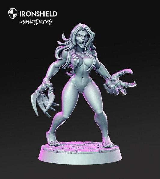 Verana – Weiblicher Vampir, nackte Frau, NSFW, detaillierte Miniatur für DND-Figur, Druck, 3D-Miniaturen, Geschenkidee | Dungeons and Dragons | Tabletop