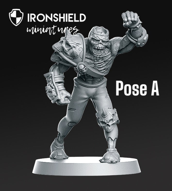 Eternals Zombie Set Krieger Tod Fantasy Football detailreich Mini für Dnd Figur Druck 3D Resin 12k 32mm Miniatur Figuren Mins