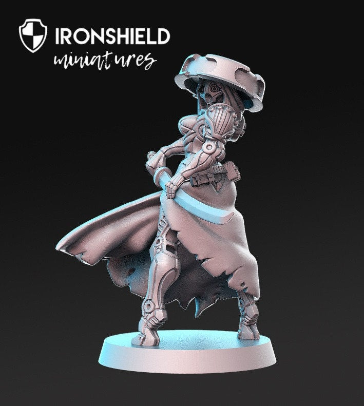Akane - Figurine Robo Samurai effrayante de Wasteland pour figurine DND, impression 3D, 12 000 pièces, idée cadeau | Donjons et Dragons | Jeux de table