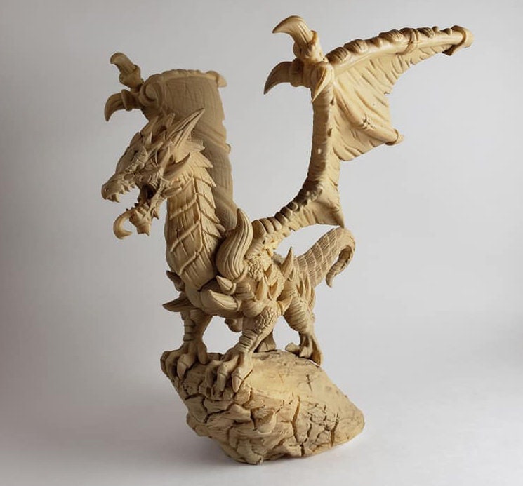 Kalzreg - Drachenlord Drake Mini für Dnd-Figur, Druck 3D, 12k Miniatur, Geschenkidee | Dungeons and Dragons | Tabletop