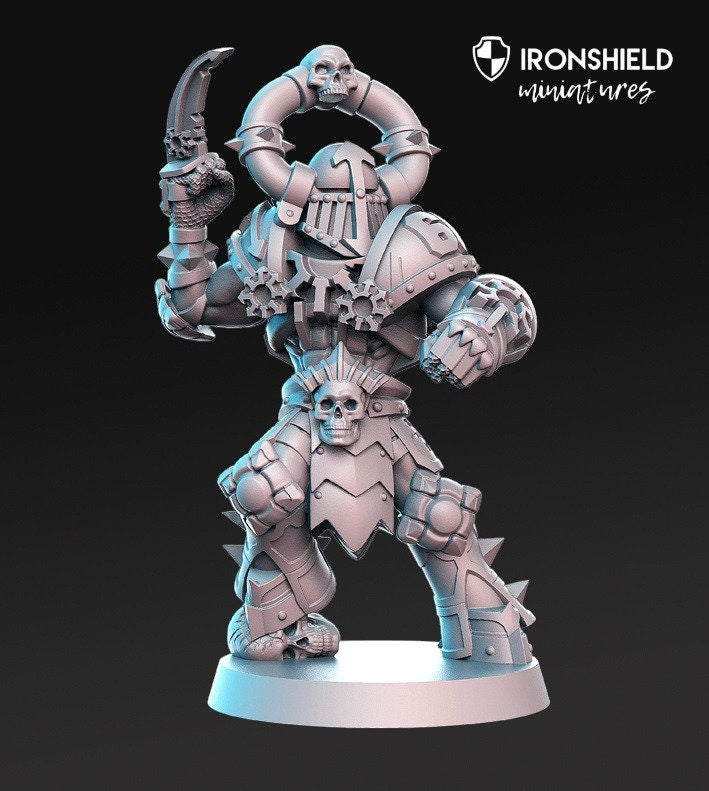 Tanatos Armed Berserker Death Ogre Orc Killer mini for dnd figure print 3d 12k miniature miniatures Gift Idea Dungeons and Dragons Tabletop
