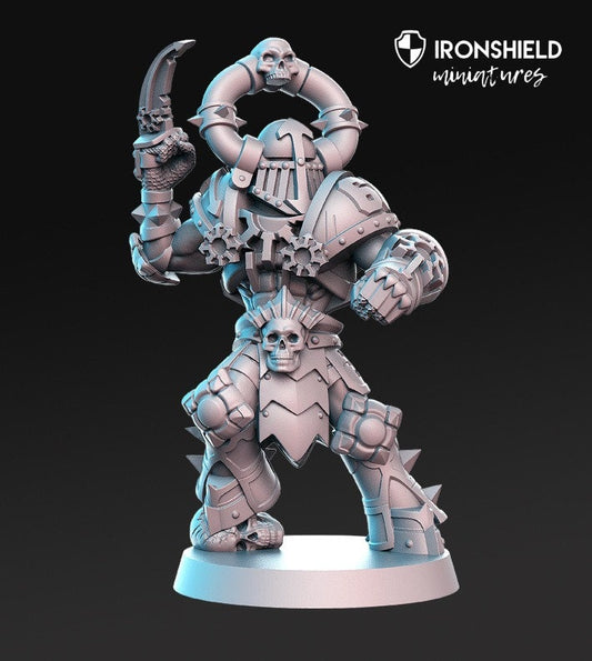 Tanatos Bewaffneter Berserker Tod Oger Ork Killer Mini für Dnd Figur Druck 3D 12k Miniatur Miniaturen Geschenkidee Dungeons and Dragons Tabletop