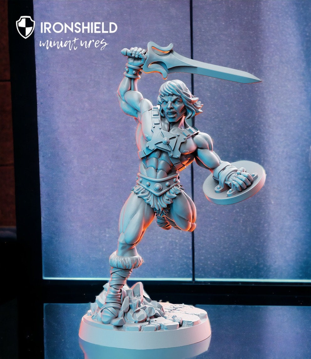 He-Darr Gladiator Warrior Spartan Swordsman mini for dnd figure print 3d 12k miniature miniatures Gift Idea Dungeons and Dragons Tabletop