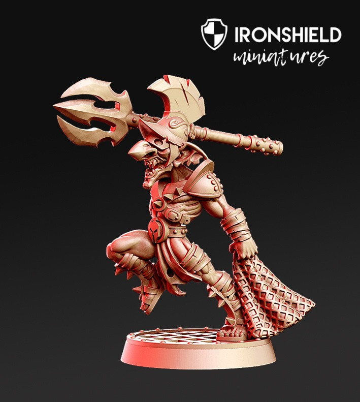 Trizak Goblin Gladiator Killer Spear Warrior mini for dnd figure print 3d 12k miniature miniatures Gift Idea Dungeons and Dragons Tabletop
