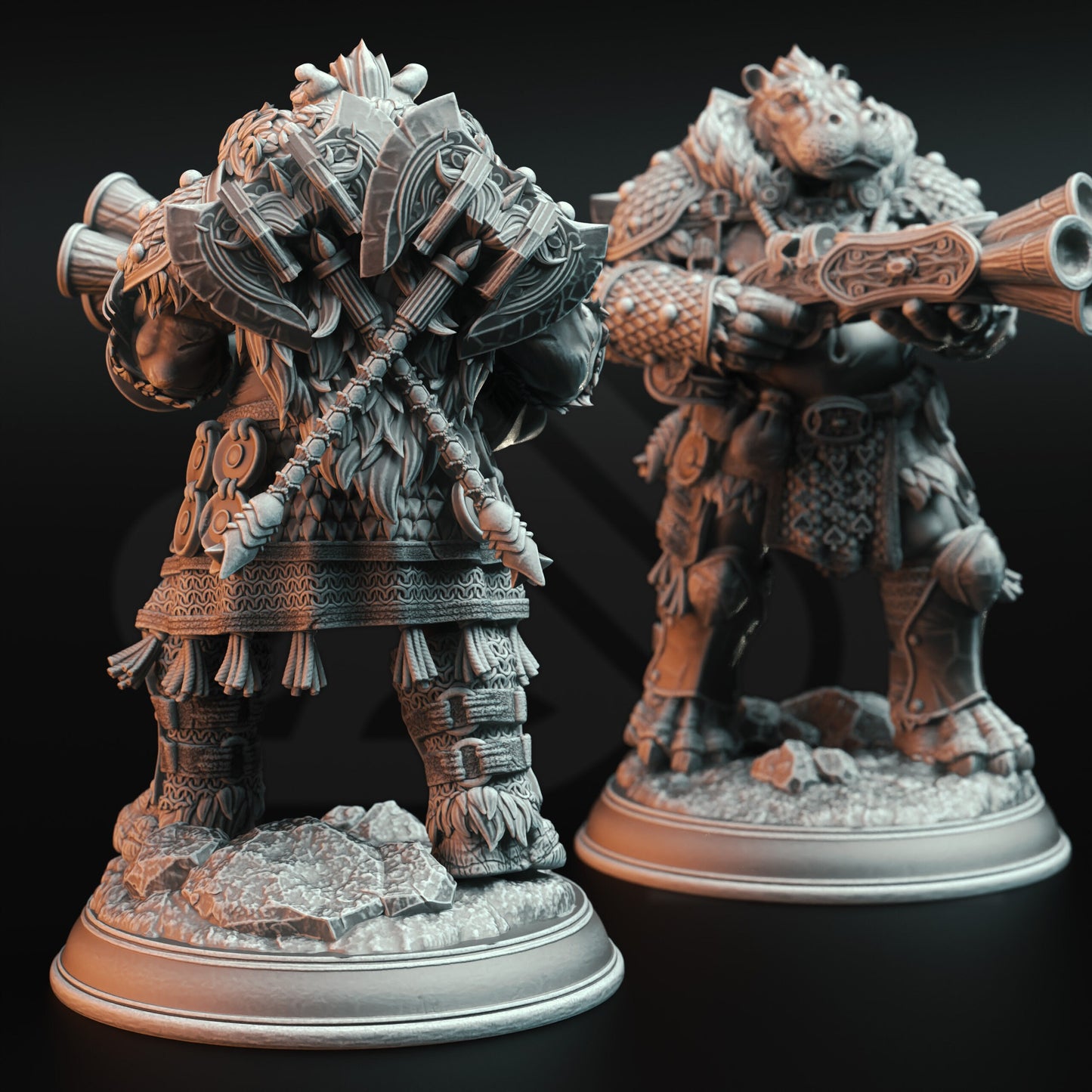 Dragon Hunter - Olamize Beastfolk Hippo Gun Badass